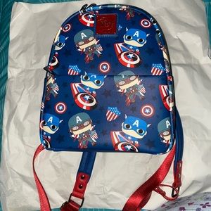 Loungefly Captain America Pop Mini Backpack